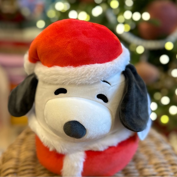Peanuts Snoopy Squishmallow plush doll Christmas Holiday Santa 2023 11" - Picture 2 of 9